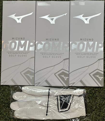 Mizuno Comp Golf Glove 3-Pack Bundle For Left Handed Golfer Men's XL New #81234