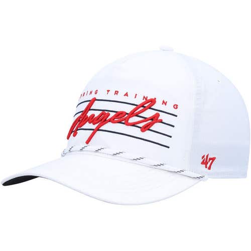 Los Angeles Angels '47 Brand MLB Rope Hitch Adjustable Snapback Hat White