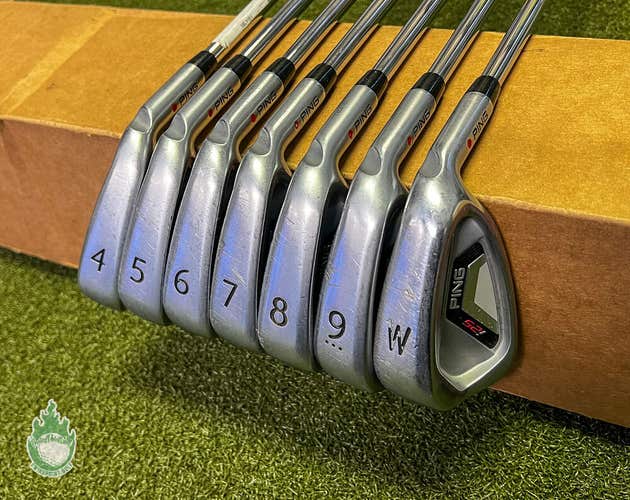 Used RH Ping Red Dot i25 Irons 4-PW DG S300 Stiff Flex Steel Golf Club Set