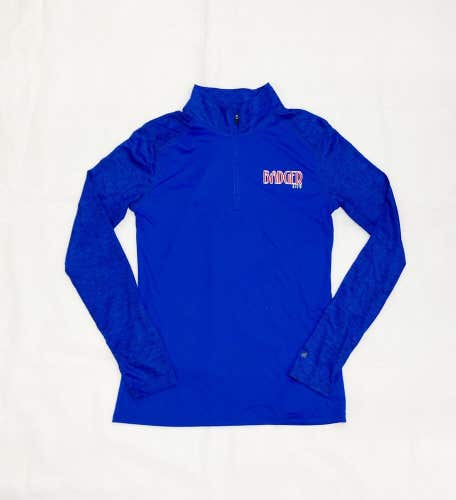 Badger 1/4 Zip Athletic Tonal Blend Pullover Jacket Women's M Blue 4179