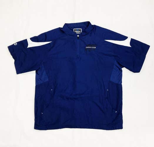 Holloway 1/4 Zip Sports Equalizer Pullover Jacket Men's L Navy Blue
