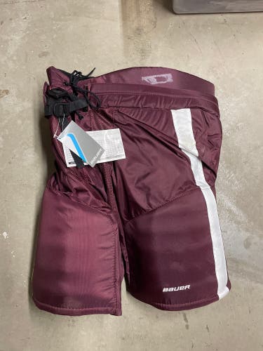 New Senior Bauer Pro Stock Custom Pro Hockey Pants - Umass Amherst