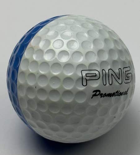PING Two-Color Promotional Vintage Golf Ball - RARE! - White/Med Blue MINT!