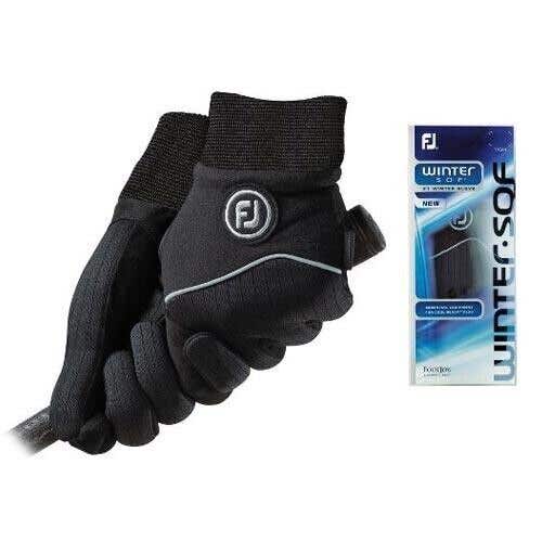 FootJoy Womens WinterSof Cold Weather Golf Gloves 1 Pair Black Large L #99999