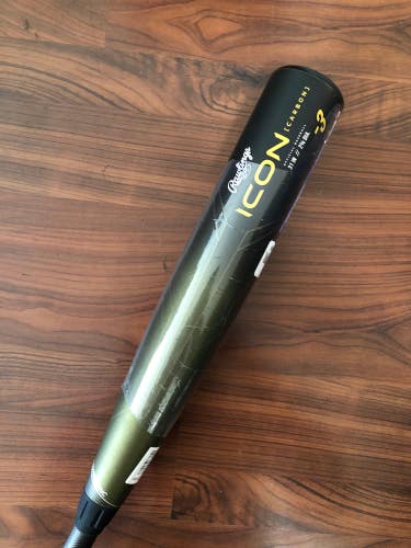 New 2023 Rawlings ICON Bat BBCOR Certified (-3) Composite 28 oz 31"