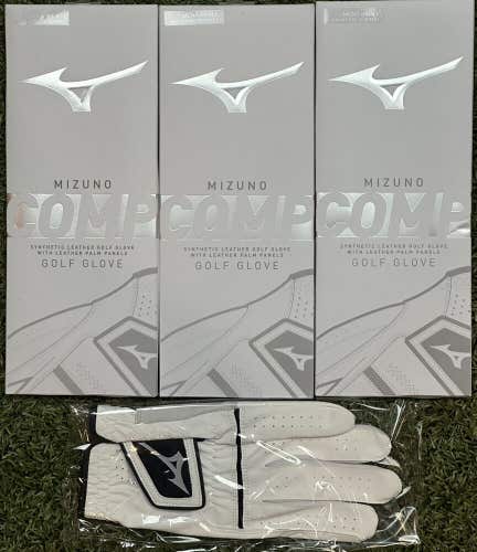 Mizuno Comp Golf Glove 3-Pack Bundle Lot Men's Small S New #81224