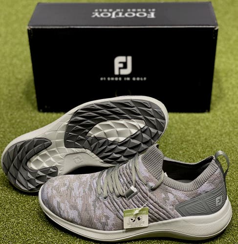 FootJoy FJ Flex XP Spikeless Golf Shoes 56272 Grey Camo Size 8 Medium New #99999