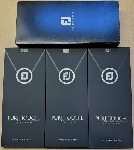 (3) FootJoy Pure Touch Limited Golf Glove Pack Lot XX-Large XXL 2XL New #84251
