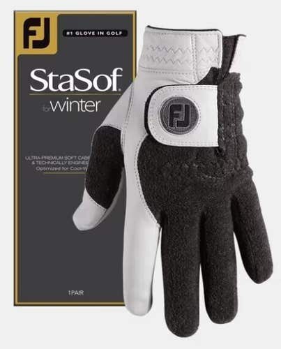 NEW FootJoy StaSof Winter Cold Weather Mens Golf Gloves 1 Pair Small S #99999