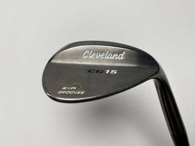 Cleveland CG15 Black Pearl 56* 14 Traction Wedge Steel Mens RH Midsize Grip