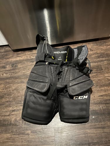 Used Large CCM Premier Pro Hockey Goalie Pants