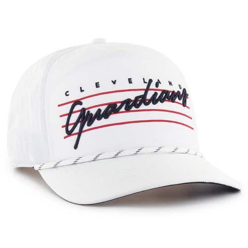 Cleveland Guardians '47 Brand MLB Rope Hitch Adjustable Snapback Hat White