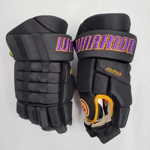Warrior Alpha Classic Pro Gloves Black/Purple/Gold (Multiple Sizes)