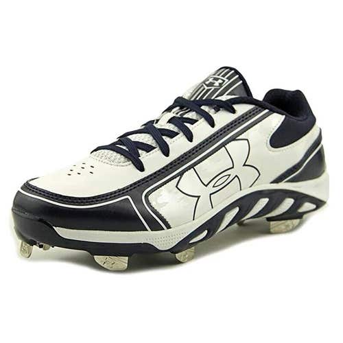 Under Armour W Spine Glyde ST CC Baseball Cleats Colors White Midnight Blue 9.5