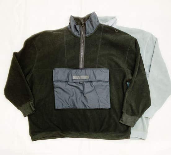 North & Acrux Half Zip Pullover Jacket Fleece Men's XL Black