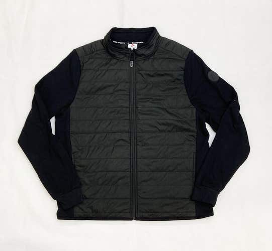 Double Layer Full-Zip Jacket Men's Large Black Charcoal 9005