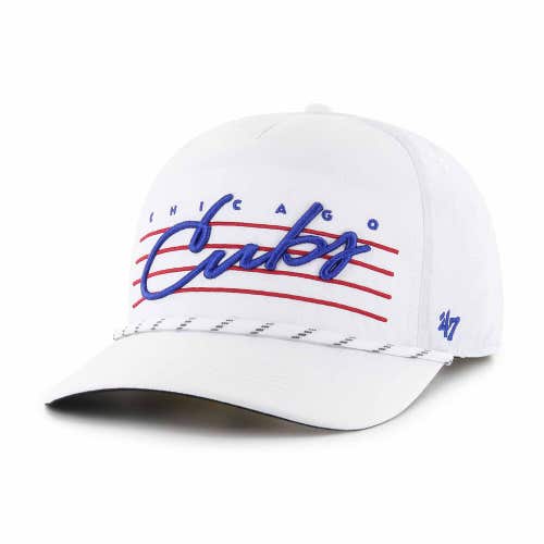 Chicago Cubs '47 Brand MLB Rope Hitch Adjustable Snapback Hat White