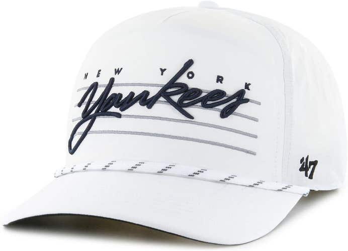 New York Yankees '47 Brand MLB Rope Hitch Adjustable Snapback Hat White