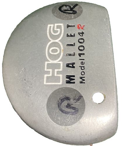 Hog Mallet Model 1004R Putter RH Steel 36 Inches With New Midsize Grip Nice Club