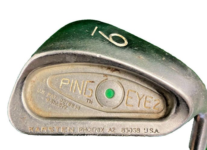 Ping Eye 2 9 Iron Green Dot ZZ Lite Stiff Steel 36 Inches With Tempo Grip RH Men