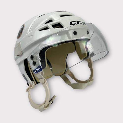 Pro Stock Small CCM V08 Buffalo Sabres Used Hockey Helmet Wiitala