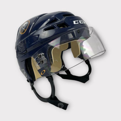 Pro Stock Small CCM V08 Buffalo Sabres Used Hockey Helmet Wiitala