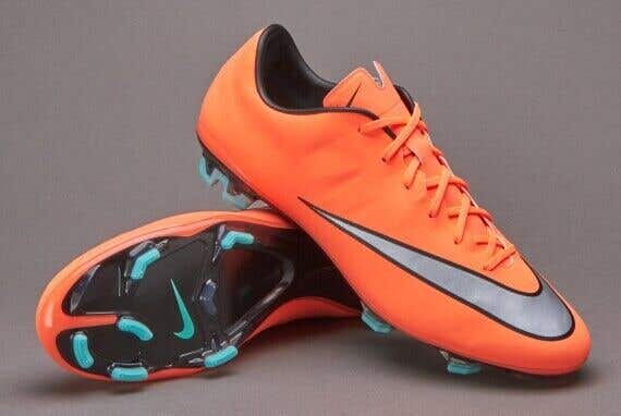Nike Mercurial Veloce II FG Soccer Cleats Mango Silver Hyper Turquoise Size 11.5