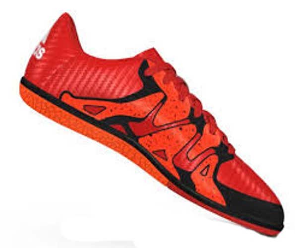 Adidas X 15.3 IN J Youth Indoor Soccer Shoe Bold Orange Black White US Size 2.5