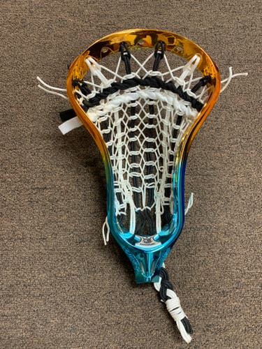 New Brine Clutch X Orange/Blue CHROME Lacrosse Head