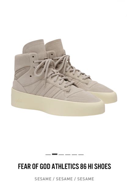 Adidas Mens Size 11 US FEAR OF GOD ATHLETICS 86 Hi Sesame IF6683 NEW |  SidelineSwap | Buy and Sell on SidelineSwap