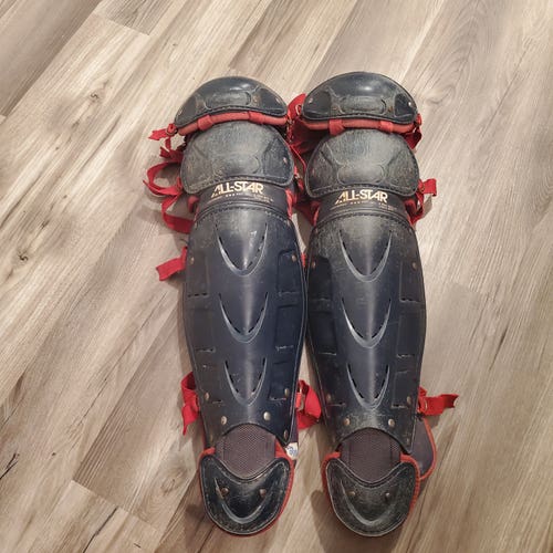 Used All Star LG22WPro Catcher's Leg Guard