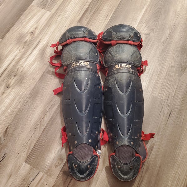 Used All Star LG22WPro Catcher's Leg Guard