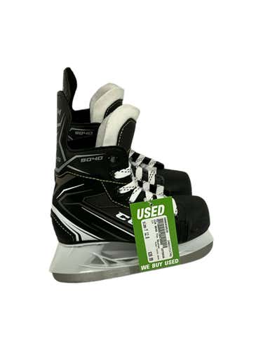 Used Ccm Tacks 9040 Youth Ice Hockey Skates Size 12.0