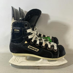 Used Bauer Supreme 1000 Ice Hockey Skates Size Youth 12