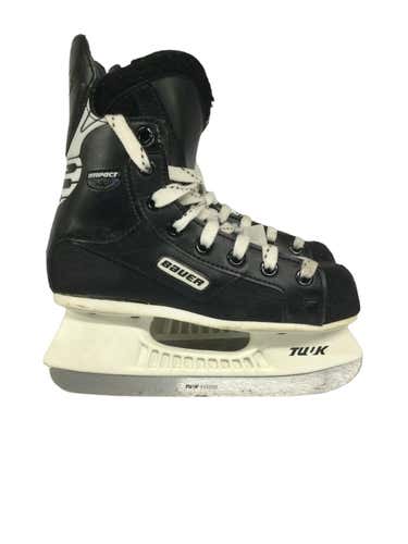 Used Bauer Impact 200 Ice Hockey Skates Size 2