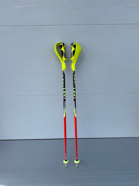 Leki 110 cm World Cup Lite SL poles with hand guards