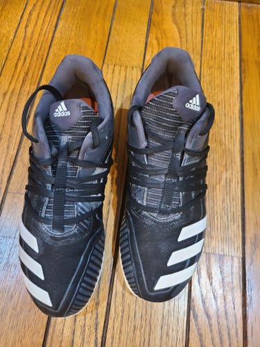 Black Used Size 5.0 (Women's 6.0) Youth Adidas Low Top Molded Cleats