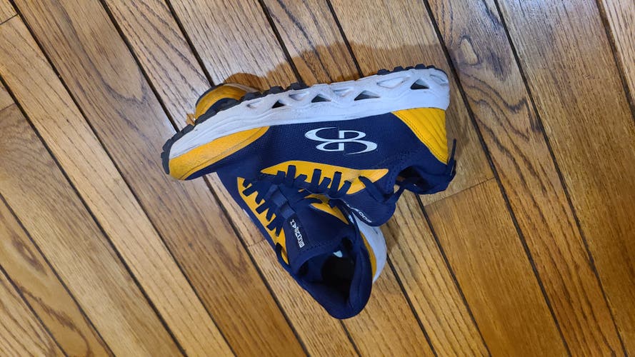Blue/Gold Used Women's 6.0 Boombah Raptor Choice Low Top Turf Cleats