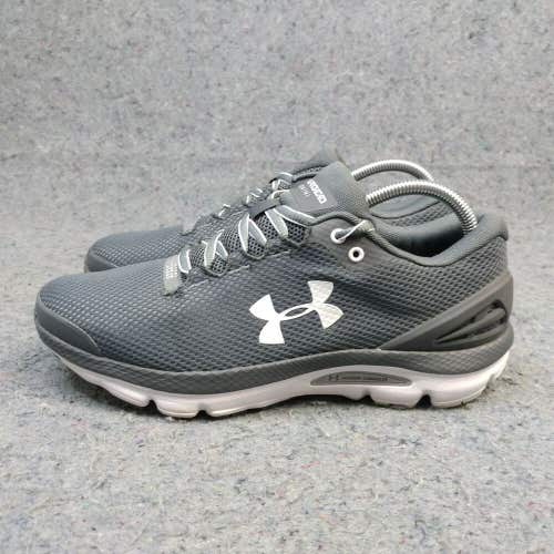 Under Armour Charged Gemini Mens 8.5 Running Shoes Gym Sneakers Gray Low Top