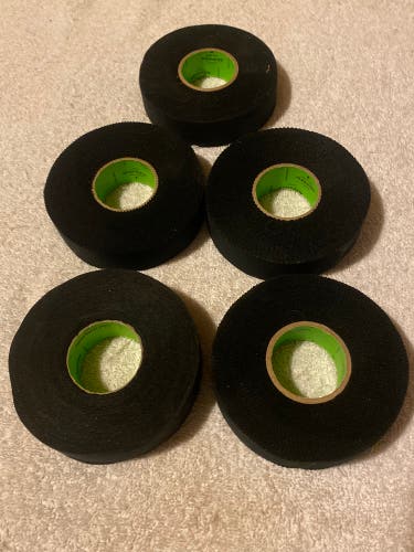 Renfrew Pro 5 Rolls of Black Cloth Hockey Tape