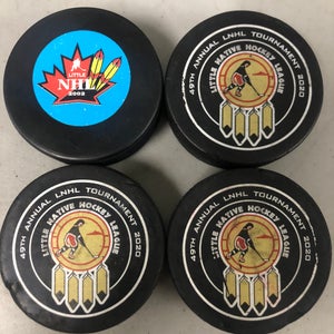 Little Native Hockey League puck