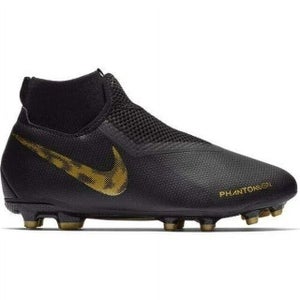 Nike JR Phantom VSN Elite DF FG/MG Youth Soccer Cleats Colors Black Silver US 5Y