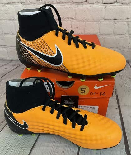 Nike JR Magista Onda II DF FG Soccer Cleats Colors Laser Orange Black US Size 5Y