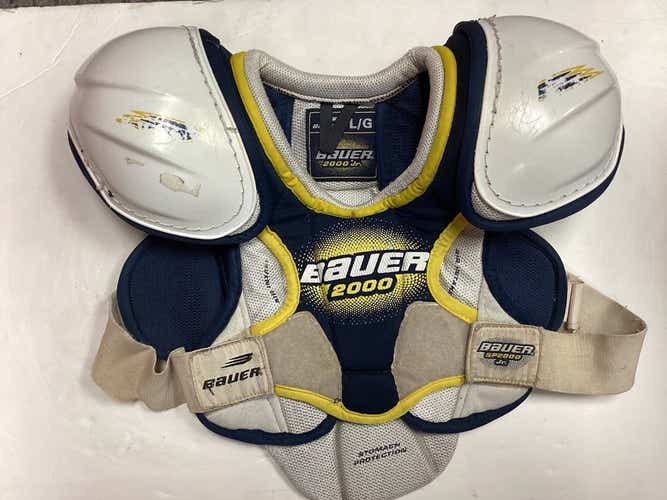 Used Bauer Sp2000 Lg Hockey Shoulder Pads