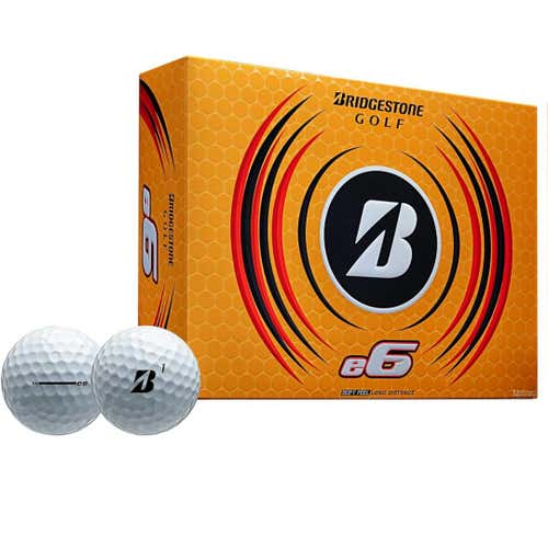 New Bridgestone E6 White 12pk Golf Balls