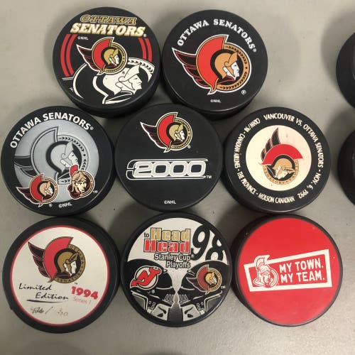 Ottawa Senators official pucks