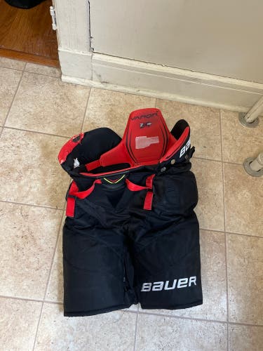 Black Bauer Vapor 2X Pro Hockey Pants (Intermediate Large)