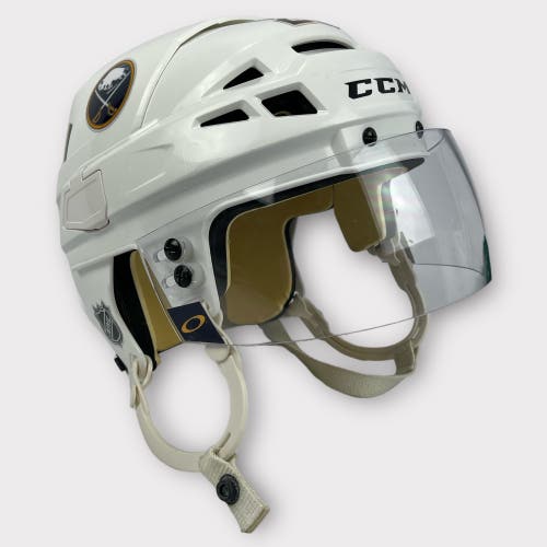 Pro Stock Medium CCM V08 Buffalo Sabres Used Hockey Helmet Griffith