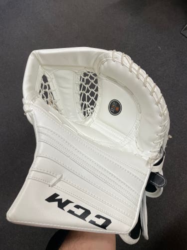 New CCM Regular Premier Goal Glove - SR WHITE