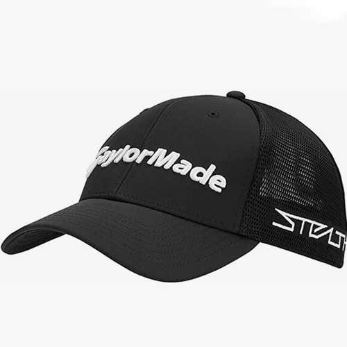 NEW TaylorMade Tour Cage TP5/Stealth 2 Black S/M Fitted Golf Hat/Cap